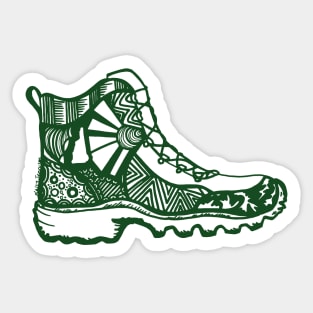 hikenh_bootgrn Sticker